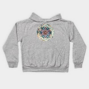 Metatron's Cube Cool Blue Kids Hoodie